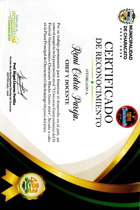 Reconocimiento Municipalidad de Characato